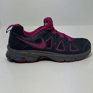 NIKE Air Running Shoes Size 11.5 Anthracite Gray/Pink 512041-005 Grey Ladies